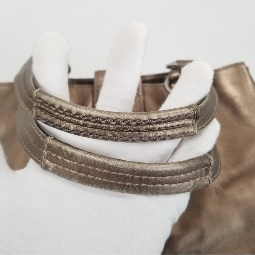 Coach SoHo Metallic Bronze Shoulder Bag - Picture 12 of 14